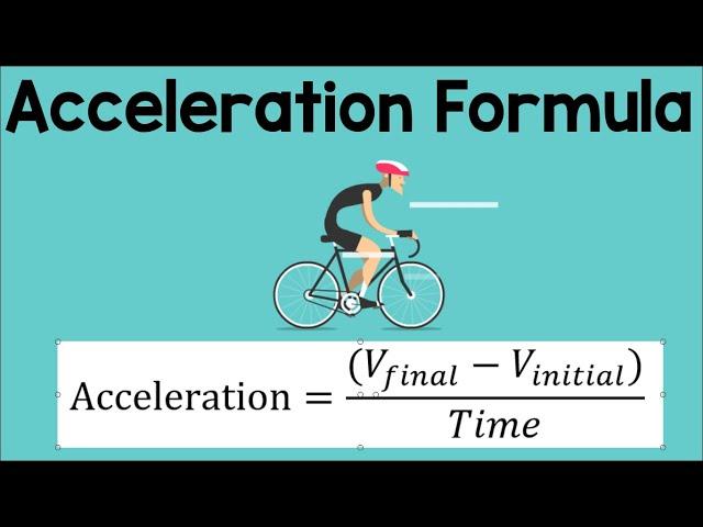 Acceleration Formula | Physics Animation