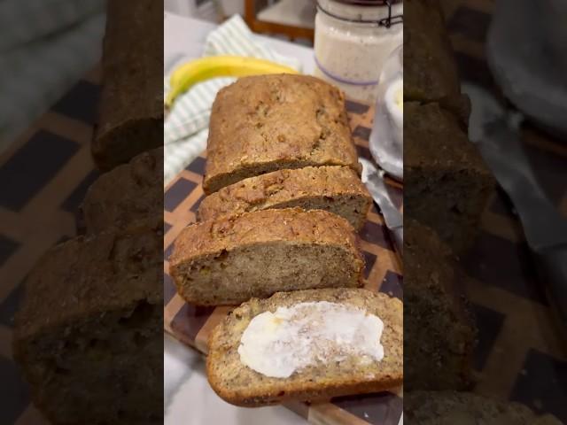 Sourdough discard banana bread as a genius way to use your discard #sourdoughdiscard #sourdoughbread