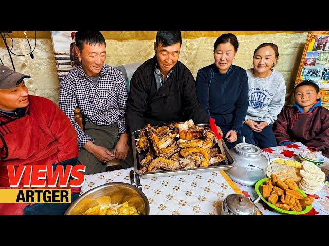 Huge Yak Meat Feast! A Day with a Yak Herder Family in Mongolia! | Views