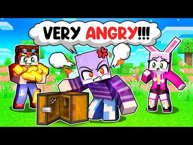 Friend is ANGRY in Minecraft!