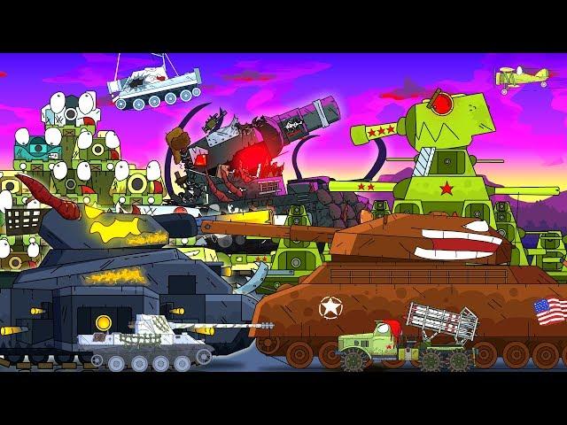 All series KV-44 against Steel Monsters - Cartoons about tanks