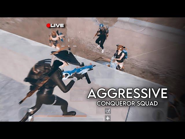 Aggressive Squad Cannot Stop Me | 1v4 Clutches BGMI - PUBG Mobile