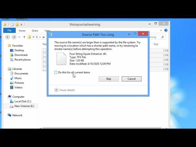 How To Fix Windows Can't Delete File Source Path Too Long