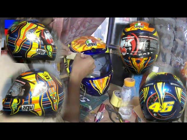 Repaint helm AGV 5 Continents | Basic NHK