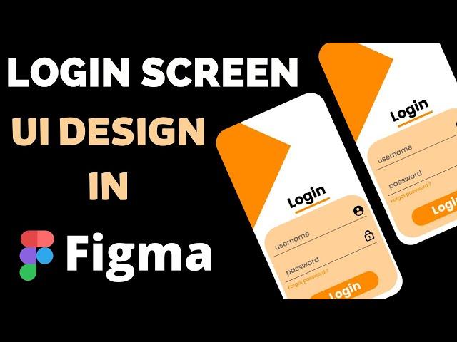 Login screen design using Figma | login page UI figma tutorial