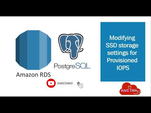 20 Modifying SSD storage settings for Provisioned IOPS