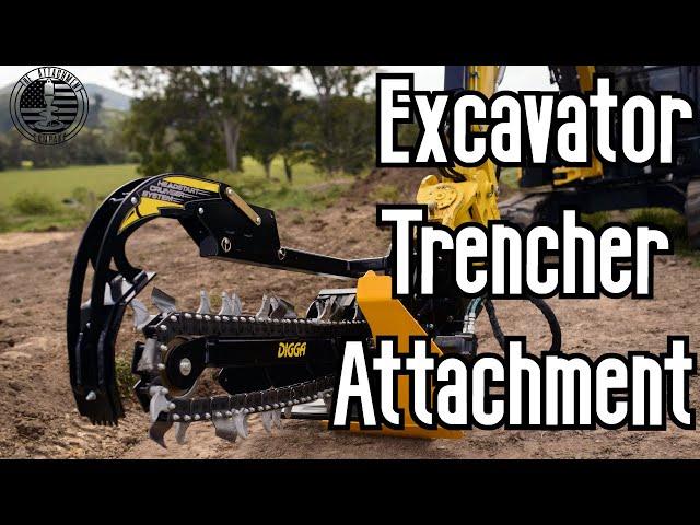 Digga XD Trencher for Excavators up to 10 tons! The Attachment Company