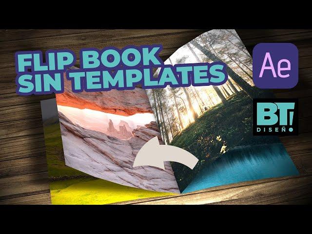 Cómo animar una REVISTA o magazine estilo FLIP BOOK en After Effects - Sin templates