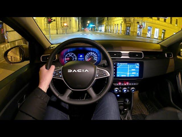 New DACIA DUSTER 2023 - NIGHT POV test drive & full REVIEW (Journey 115 HP, 4X4)