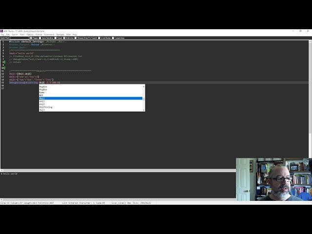 AHK Studio: Dump text to the Output / Debug Window