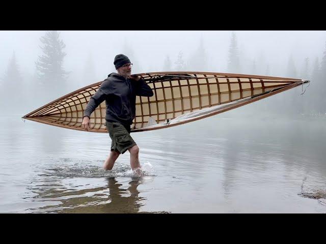 Testing our Newest Solo Skin on Frame Canoe Design, 2021