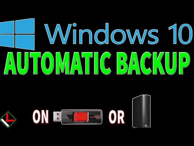 Windows 10 automatic backup to external usb drive