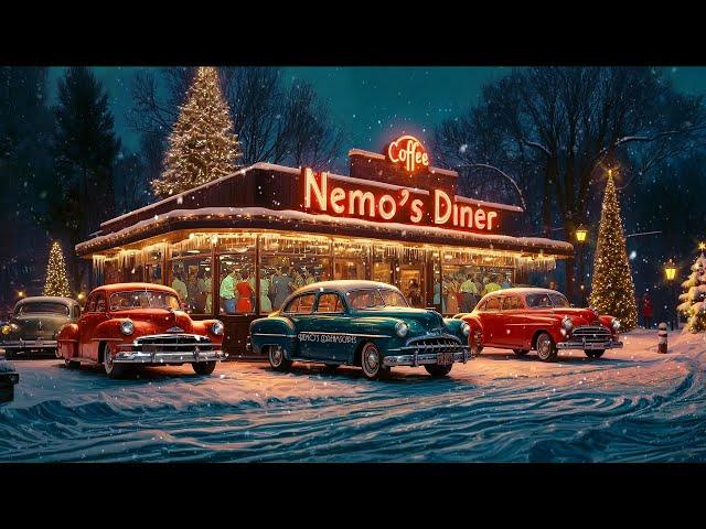 1950's Night at Nemo's Diner in Winter season: Classic Winter Oldies Songs & Vintage Ambience ️