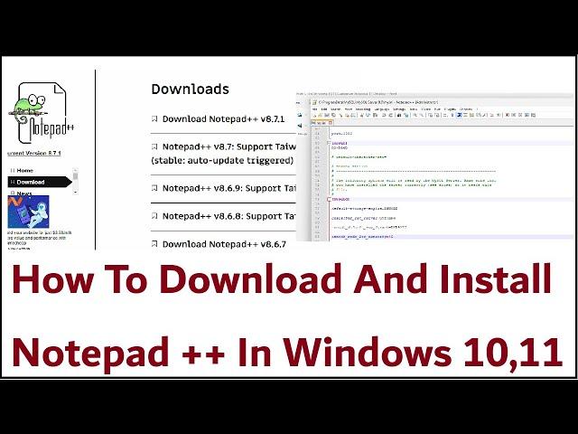 How To Download And Install Notepad ++ In Windows 10,11