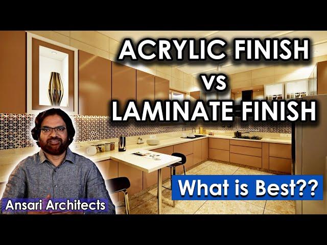 Acrylic sheet vs Laminate, which is best? cost, brands and conclusion for kitchen cabinet finish