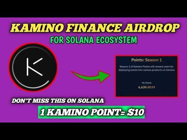 How to Participate in the Kamino Airdrop: Step-by-Step (POTENTIAL $5,000)