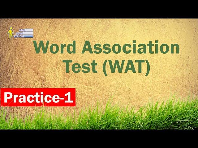 Word Association Test ISSB Practice - ISSB WAT Test in Real Time (100 words)