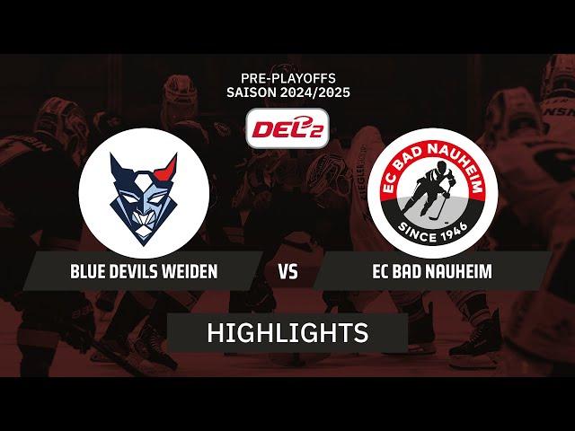 DEL2: Blue Devils Weiden vs. EC Bad Nauheim I Highlights - Pre-Playoffs| SDTV Eishockey