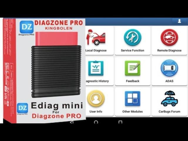 KINGBOLEN EDIAG MINI мультимарочный OBD2 сканер и приложение DIAGZONE. Делаем диагностику.