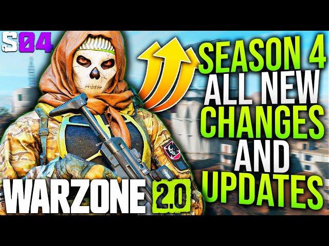 WARZONE 2: Major SEASON 4 GAMEPLAY UPDATES & Changes REVEALED! (Season 4 Early Patch Notes)