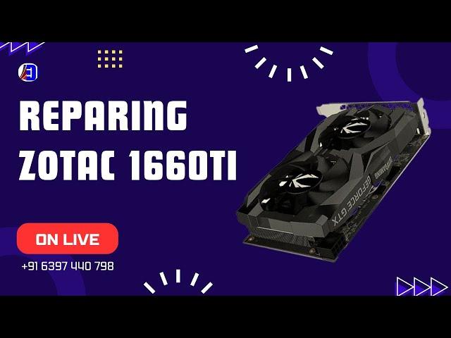 DIGISONIC ELECTRONICS  Zotac 1050ti 4GB Live repair