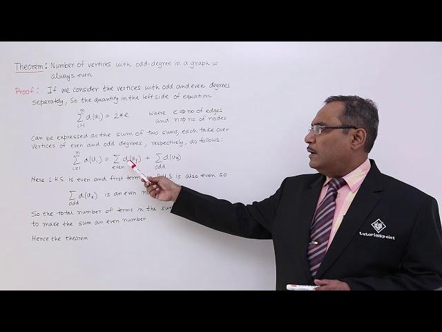 Graph - Theorem On Degree Of Vertices