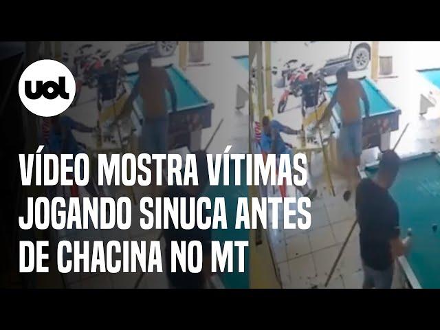 Chacina de Sinop: Vídeo mostra vítimas jogando sinuca antes de ação de assassinos