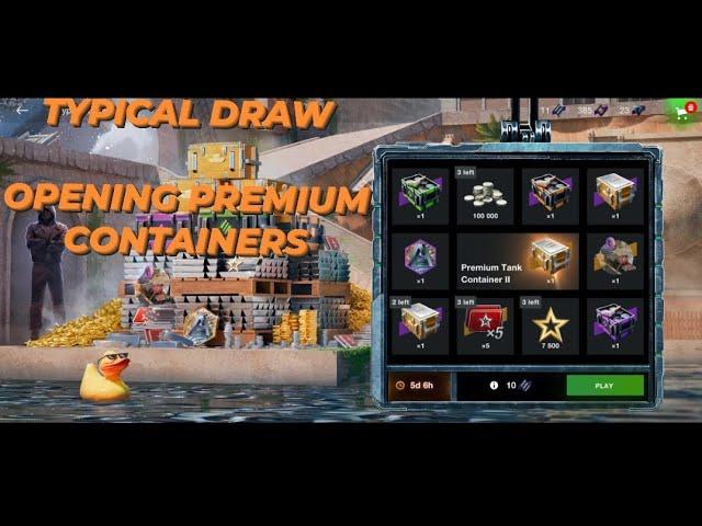 Typical Draw All in & Opening Premium Containers 1 + 2 | WOTB | WOTBLITZ | World of tanks Blitz