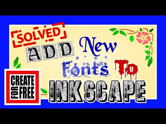 Install Fonts in Inkscape