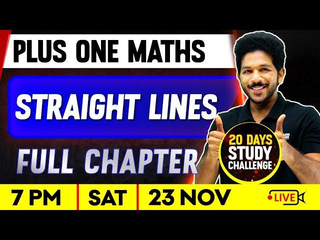 Plus One Maths | Straight Lines  | Full Chapter | Exam Winner Plus One