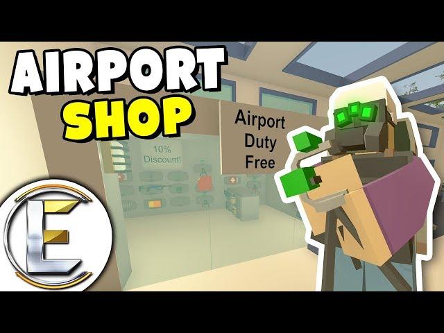 Airport Shop Duty Free - Unturned Shop Roleplay (Taken To Jail For No Papers Or Permits, Bad Life)