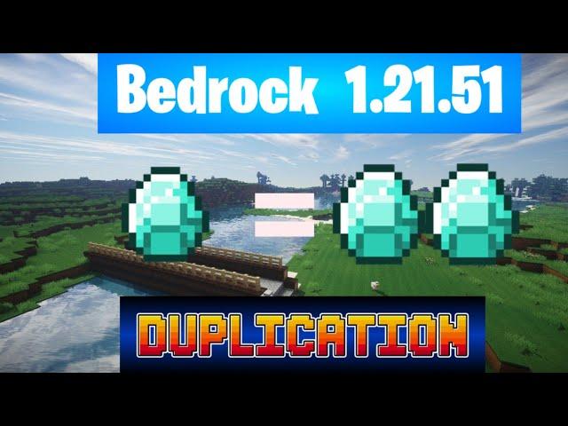 Minecraft New working Duplication Glitch 1.21.51 Bedrock Edition