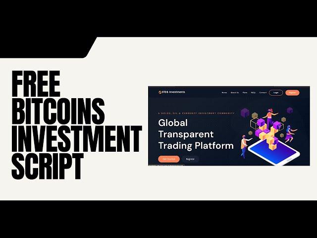 how to create bitcoins investment website with free script