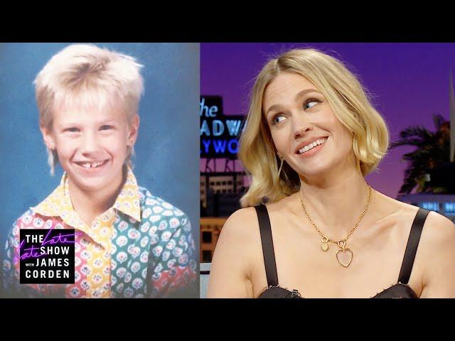 January Jones's 4th Grade Haircut Was Next-Level