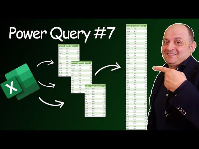 EM158 Power Query di Excel #7 Unire tutti i fogli da un file di Excel con Excel.CurrentWorkbook