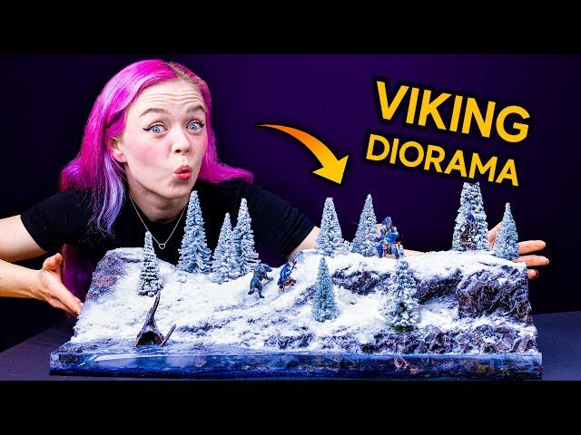 I Made a FROZEN Resin River Viking Diorama!