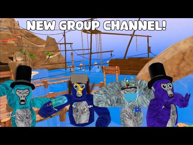 New group channel #gtag #gorillatag #gorillatagfun #funny #oculus #vr #monkey #monke #monkes#monkeys