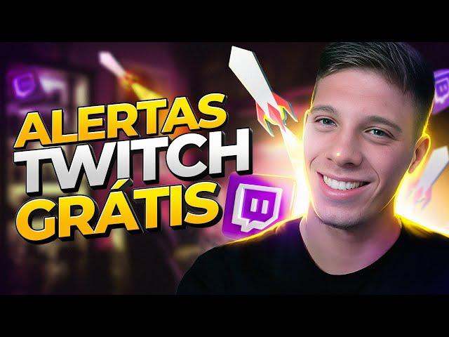 Como Criar e Configurar Alertas para LIVE na Twitch GRÁTIS? Tutorial Streamelements