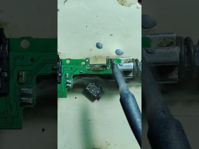 Charging Connector Change #mobilerepair #soldering