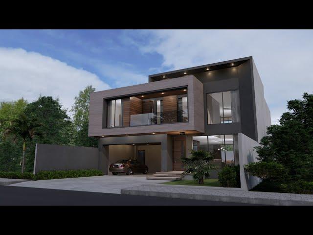 House minimalist modern 14.00 x 16.50 meter | Casa minimalista moderna