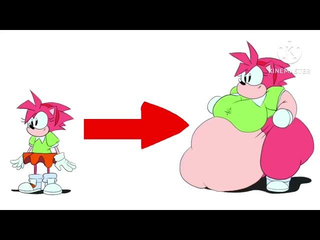 Amy Rose is Fat (Sonic The Hedgehog)