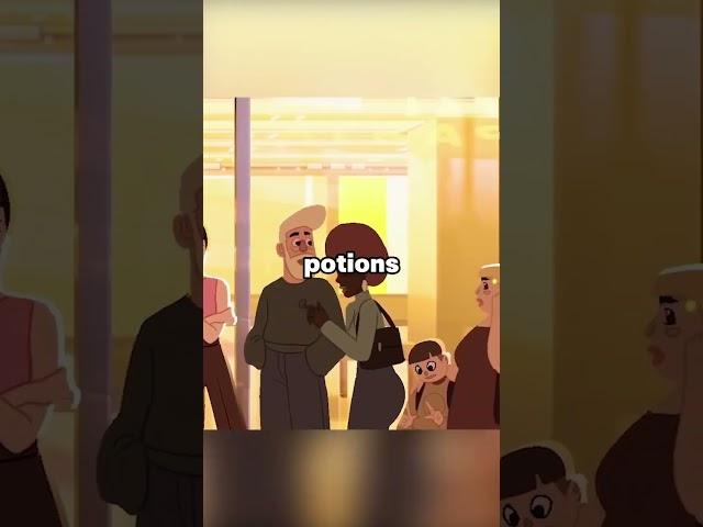 People have a button on their head. #animation #anime #recap