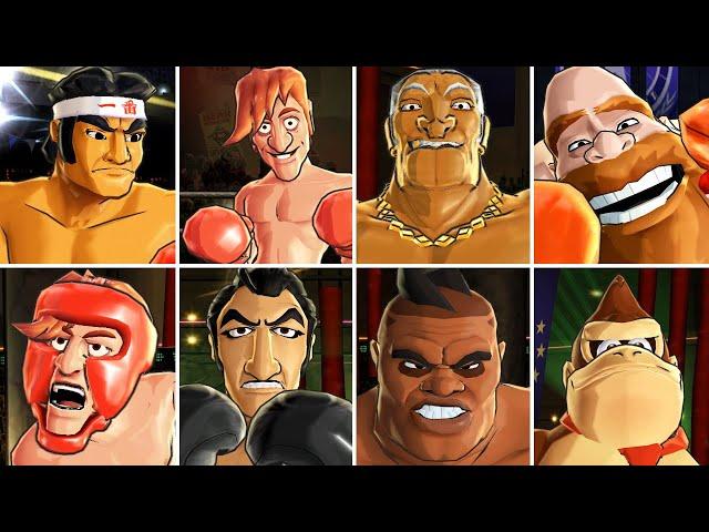 Punch-Out!! Wii HD - All Bosses (No Damage)