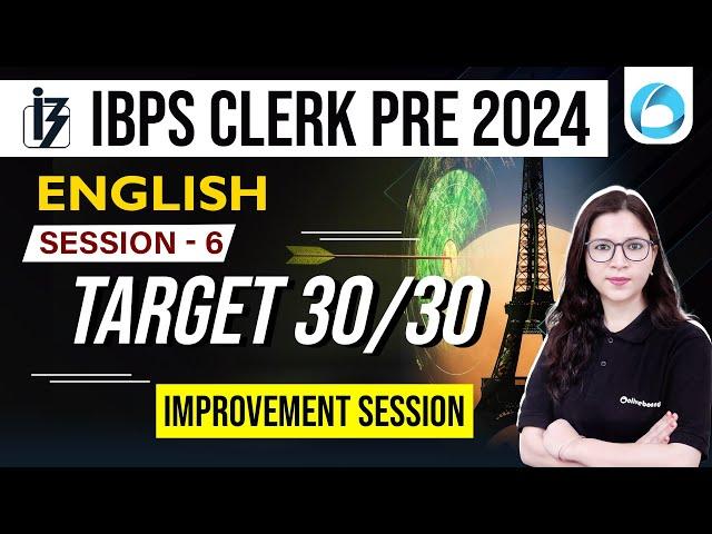 IBPS PO/Clerk 2024 | English Improvement Session-6 | IBPS Clerk English Classes |English By Saba Mam