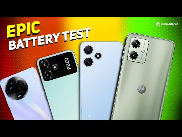 Moto G54 EPIC Battery & Charging Test Ft. Realme 11X, Redmi 12 5G, POCO M6 Pro