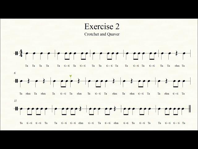 RHYTHM EXERCISE TO IMPROVE YOUR SIGHT READING SKILLS