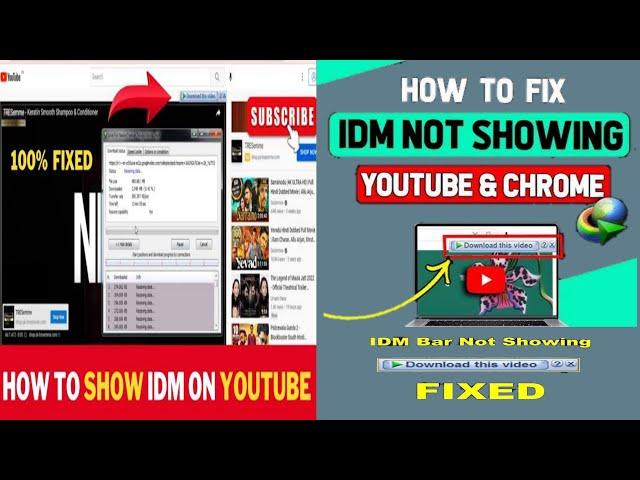 IDM // How to fix IDM video Download option is not showing on Youtube | By Zee Tech Solution.