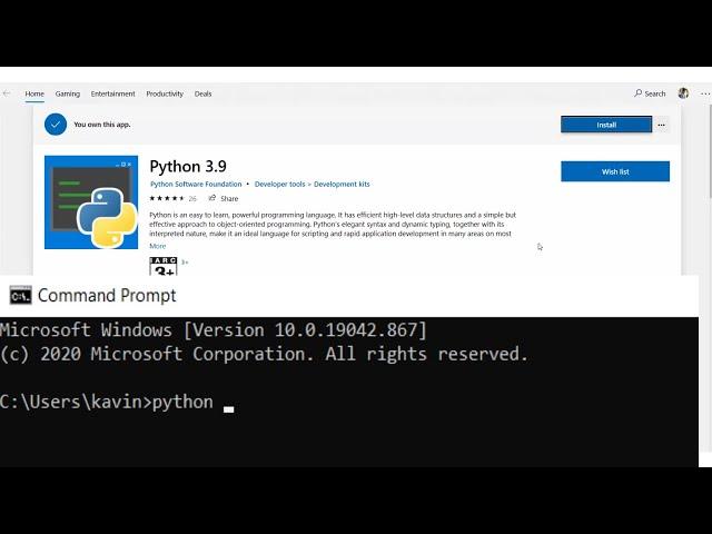 Fix : CMD opens Windows app store when I type python