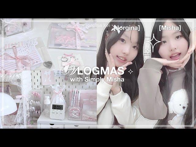 VLOGMAS with simply misha! 🩰 | grwm, gift haul, parties ft. Tokyo Catch & Maono PM450 | jorginakei