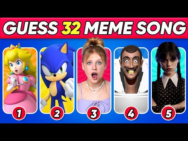 Guess Meme Voice | Skibidi Dom Dom, Wednesday Adams, M3gan, MrBeast, Skibidi Toilet